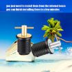 Marine Motorboat Deck Cross Drain Plug Screw - Copper 25mm - 4