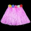 30cm Halloween Hula Show Costume Grass Skirt Pink - 1