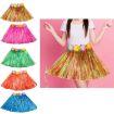 30cm Halloween Hula Show Costume Grass Skirt Red - 2