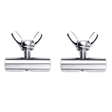 2pcs RV Tent Stainless Steel Slide Rail Track Ring Screw Nut - 1