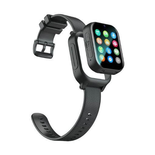 K26H 4G Kids Phone Watch with Touch Screen Front Camera SOS GPS - Black - 1