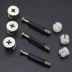 10pcs 35mm 3 In 1 Screw Connector Furniture Link Fixer Fastener - 5