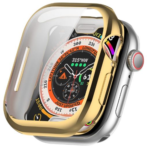 Apple Watch Series 10 46mm Gold Plating TPU Watch Case - 1