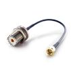 50cm SMA Male to SO239 UHF Female Coaxial RF Cable RG174 - Coax Connector - 5
