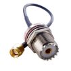 10cm SMA Male to SO239 UHF Female Coaxial RF Cable RG174 - Coax Connector - 3