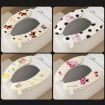 Adhesive Waterproof Toilet Mat - Cheese Puppy (1 Pair) - 2