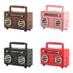 BT21 Retro USB Flash Drive FM Radio Wireless Bluetooth Speaker, Pink - 2