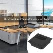 ABS Table Rectangle Wire Hole Cover Outlet Port With Brush PC Desk Cable Organizer - 9