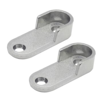 Wardrobe Closet Rod End Support Bracket - 2pcs, Thickened Style - 1