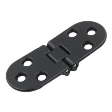 Black Zinc Alloy Cabinet Door Folding Hinge - Half Round Table Flip Hinge - 1