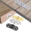 Black Zinc Alloy Cabinet Door Folding Hinge - Half Round Table Flip Hinge - 2
