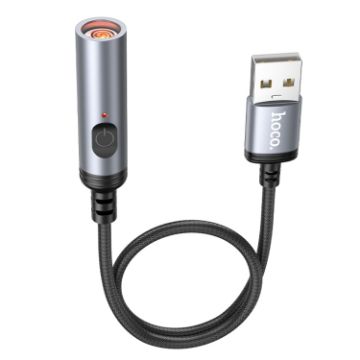 hoco UA30 USB Mini Cigarette Lighter - Black - 1