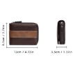 Baellerry D5111 Retro Multi-card Slot Zipper Short Wallet (Coffee) - 4