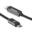 hoco U137 USB-C to 8 Pin PD Charging Cable, 1.2m - Black - 3