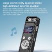 ZD43B Dual Mic Voice Recorder, 32GB Memory (Black) - 9