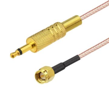 20cm SMA Male to 3.5mm Male RG316 Coax RF Cable - 1