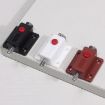 Plastic Cabinet Door Spring Latch Safety Lock - 2pcs, Brown - 3