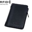 Baellerry DR113 RFID Anti-Theft Short Wallet - Black - 1