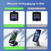 DUZZONA W21 Qi2 15W 3 in 1 Magnetic Wireless Charger Stand - 4