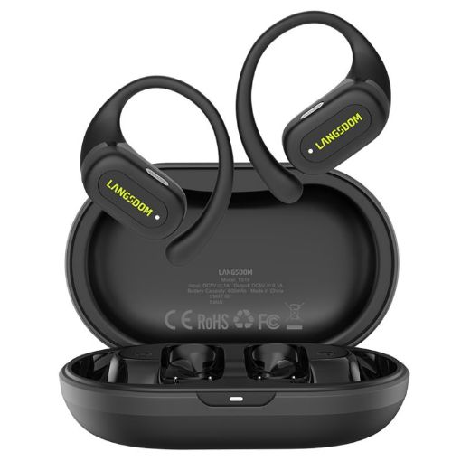 Langsdom TS19 Ear-mounted ENC Noise Reduction Wireless Bluetooth Earphone - 1