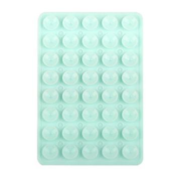Teal Green Silicone 40 Double Side Suction Cup Back Stickers - 1