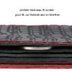 38cm Embossed Cowhide Steering Wheel Cover - Wine Red - 4