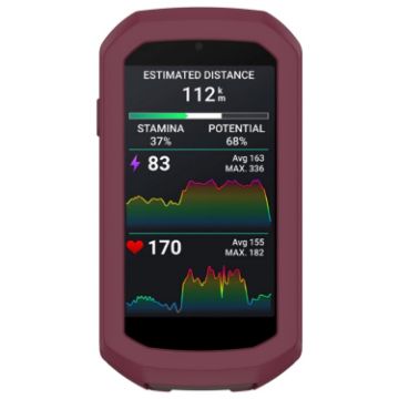 Garmin Edge 1050 Half Pack Stopwatch Silicone Protective Case - Wine Red - 1
