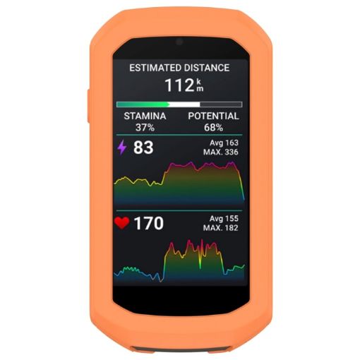 Garmin Edge 1050 Half Pack Silicone Protective Case (Orange) - 1