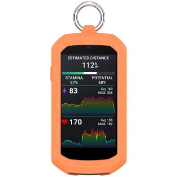 Orange Silicone Protective Case for Garmin Edge 1050 Stopwatch - 1