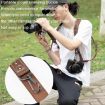 Cwatcun H90 Dual Camera Leather Strap - Brown - 3