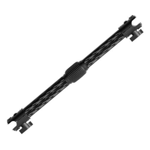 Telescopic Car Phone Mount Extension Arm Double Jointed Swivel Carbon Fiber Bracket Connecting Rod - 1