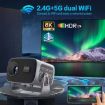 4K Smart Android Portable Projector US Plug - 7