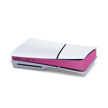 PS5 Slim Console Middle Sticker - Carbon Fiber Pink - 1