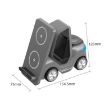 T20S 3-In-1 15W Small Forklift Wireless Charger - Yellow - 2