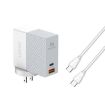 LDNIO A2620C PD3.0 65W USB Power Adapter with Type-C Cable - 1