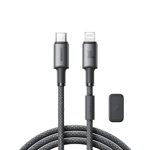 JOYROOM S-A50 Fast Charging Data Cable, Type-C to 8 Pin, 1.2m - Dark Gray - 1