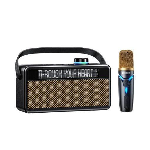 WK Beluga D17 Lyrics Bluetooth Speaker - Black - 1
