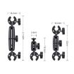 Dual-heads Crab Single Heads Motorcycle Clamps Handlebar Mount - 6