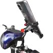 PROMEND Aluminum Cell Phone Holder for Motorcycle, Adjustable Angle, Titanium Color - 2