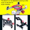 PROMEND Aluminum Cell Phone Holder for Motorcycle, Adjustable Angle, Titanium Color - 6