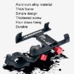 PROMEND Aluminum Cell Phone Holder for Motorcycle, Adjustable Angle, Titanium Color - 8