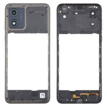 Motorola Moto E13 Middle Frame Bezel Plate - Black - 1