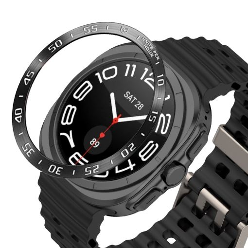 Samsung Galaxy Watch Ultra 47mm Style A Bezel Ring Cover - Black - 1