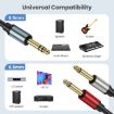 3m Gold Plated 6.35mm Male Dual Sound TRS Stereo to 2 x 6.35mm Male TS Mono Y Splitter Adapter Audio Cable - 5