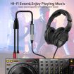 3m Gold Plated 3.5mm TRS Female to 2 x 6.35mm TS Male Y Splitter Adapter Cable - 6