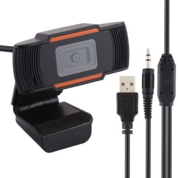 1080P HD Computer Camera with Microphone USB Web Cam - Black - 1