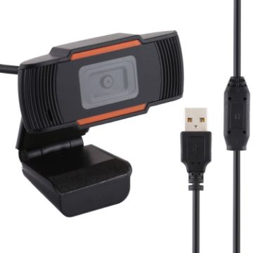 1080P HD Computer Camera with Microphone USB Web Cam - Black - 1