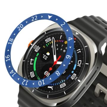 Samsung Galaxy Watch Ultra 47mm Style C Stainless Steel Bezel Ring Cover - 1