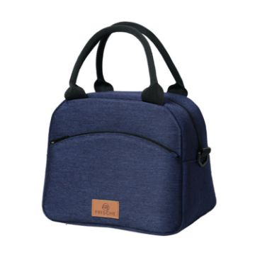 FRISCHE Portable Handheld Insulated Lunch Pack - Navy Blue - 1
