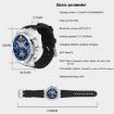 Orange AMOLED Smart Watch - IP67 Waterproof - Health Monitoring - Bluetooth Call - 3